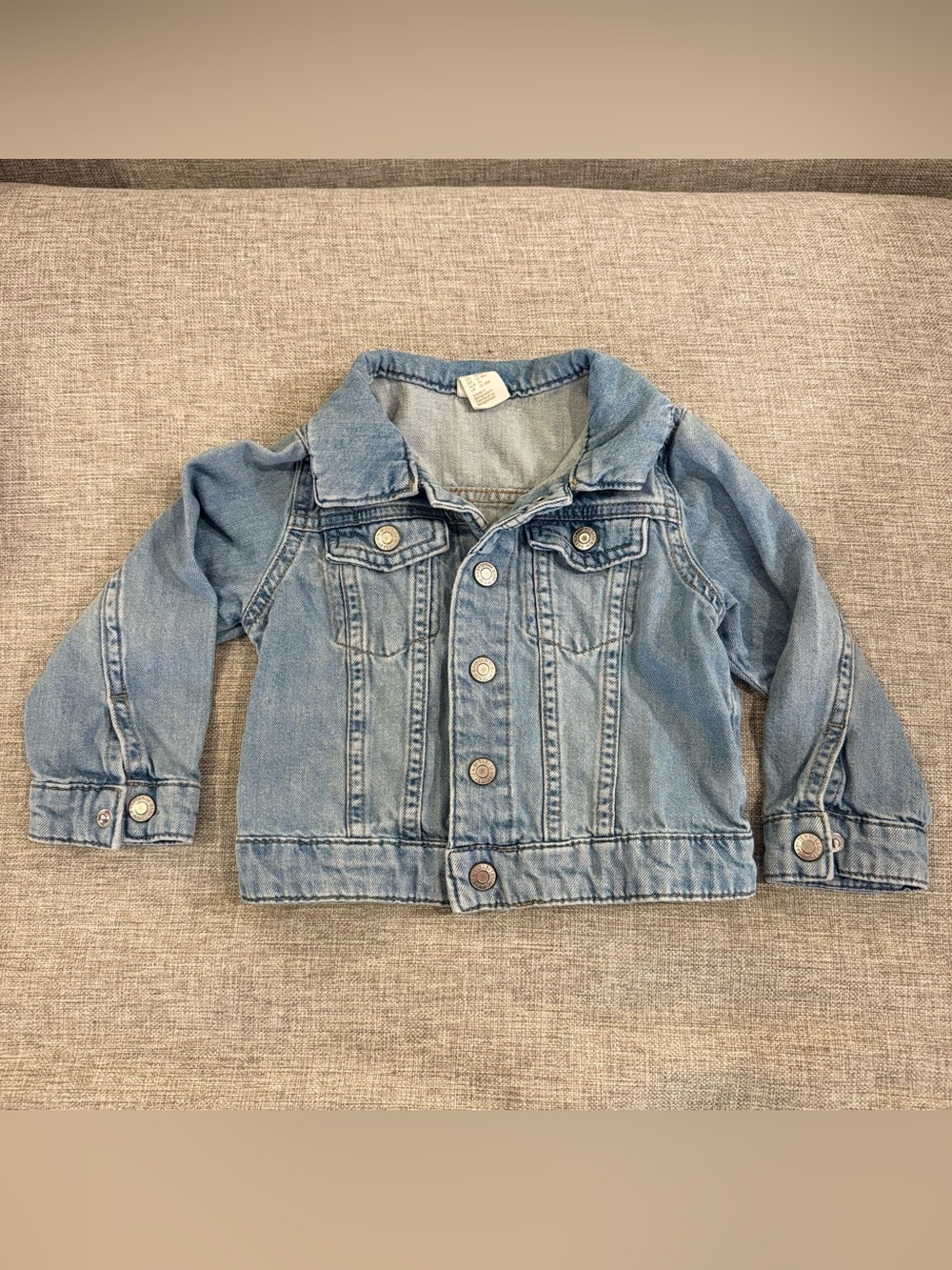 H&M Toddler Denim Jacket 2-3Y Blue Jean Trucker Jacket 100% Cotton Kids